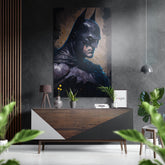 Batman Brushed Aluminum Dibond Wall Art.
